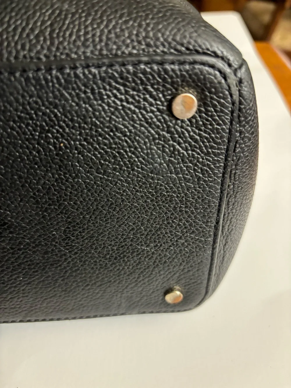 kate spade Soft Black Pebbled Leather Shoulder Tote